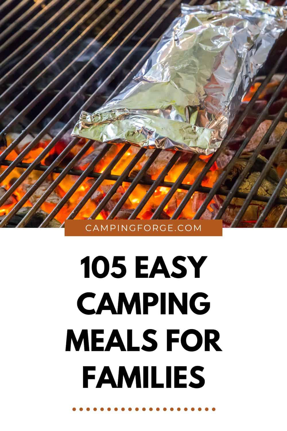 Pinterest image for 105 Easy Camping Meals For Families