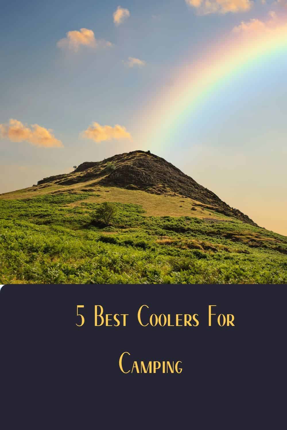 Pinterest image for 5 Best Coolers For Camping