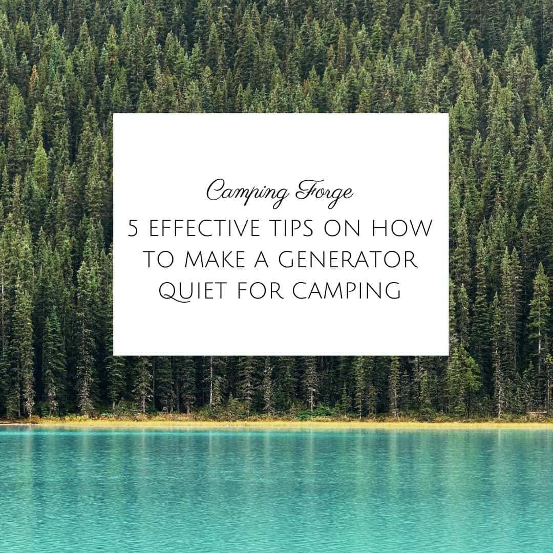 5 Effective Tips On How To Make A Generator Quiet For Camping