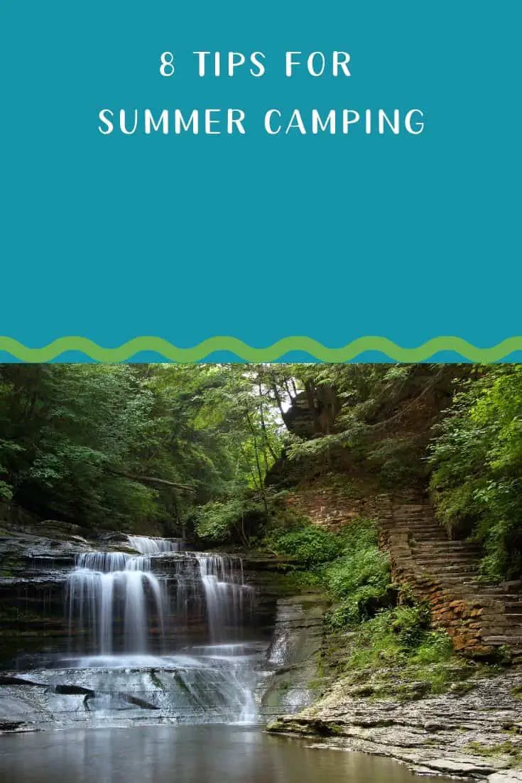 Pinterest image for 8 Tips For Summer Camping
