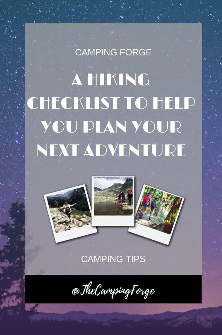 Pinterest image for The Most Epic Hiking Checklist