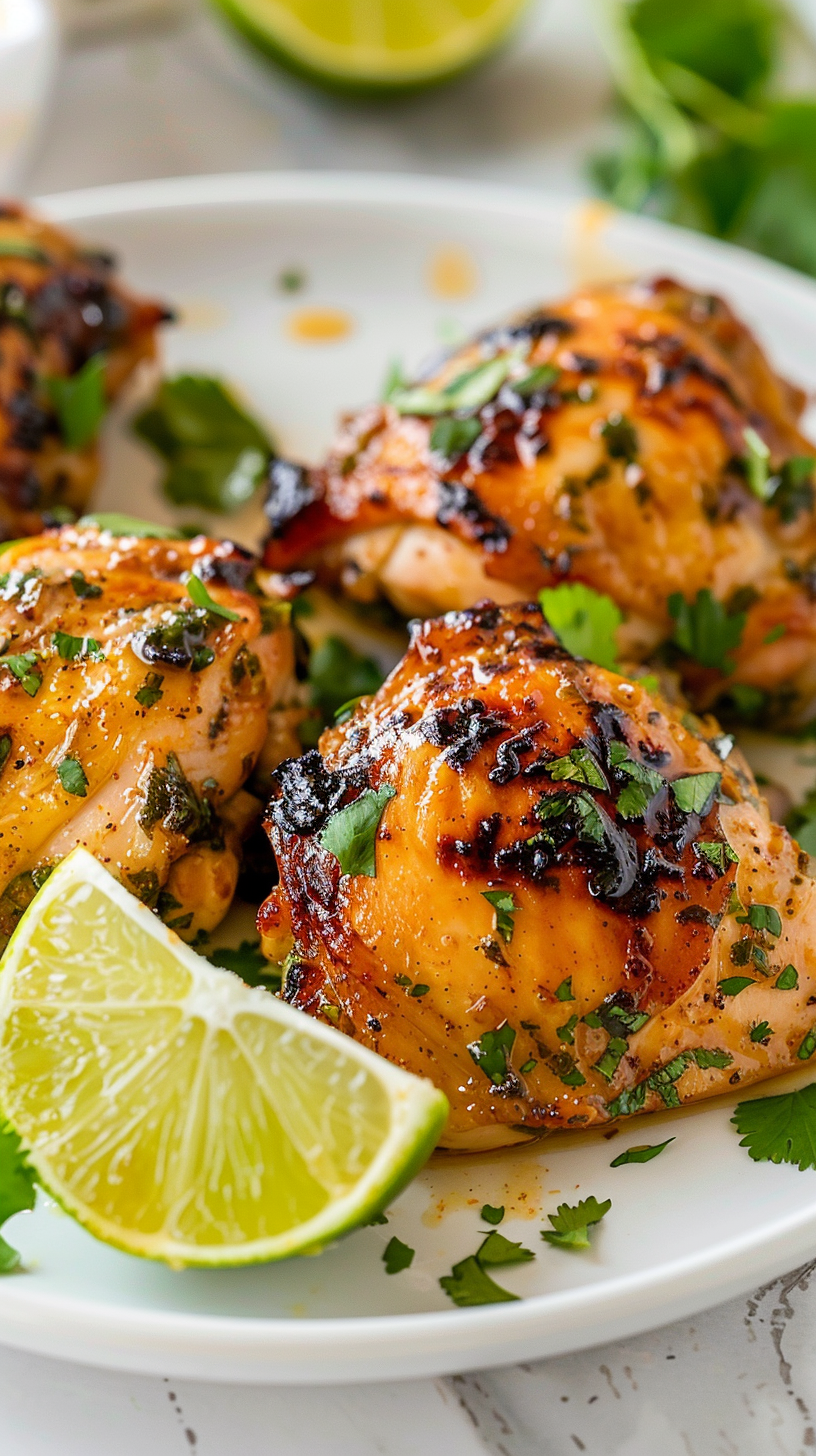 Photo of Air Fryer Cilantro Lime Boneless Chicken Thighs