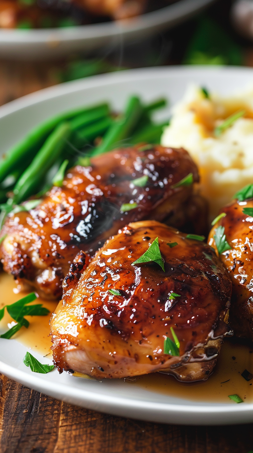 Photo of Honey Mustard Boneless Chicken Thighs
