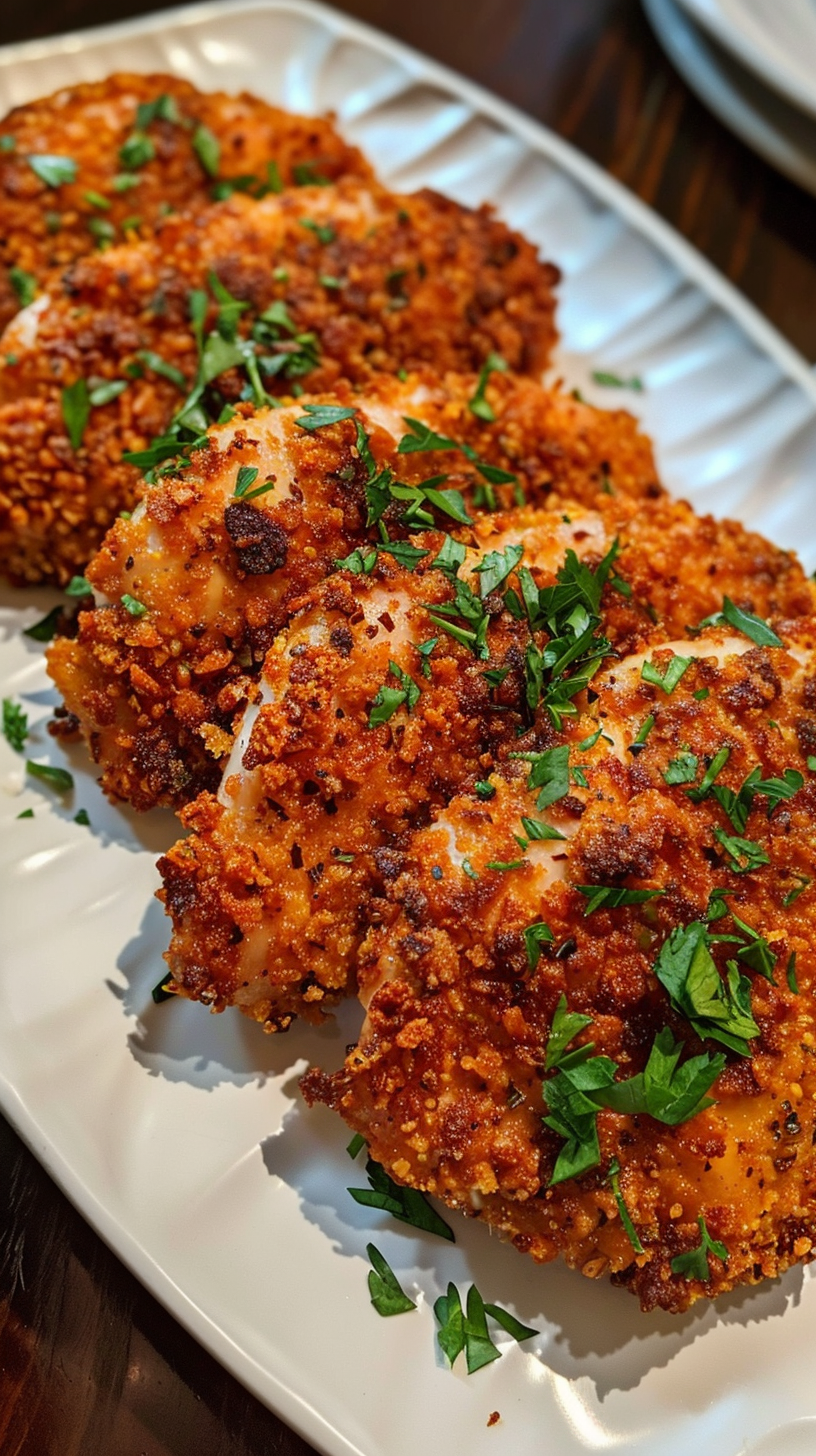 Photo of Air Fryer Panko Crusted Boneless Chicken Thighs