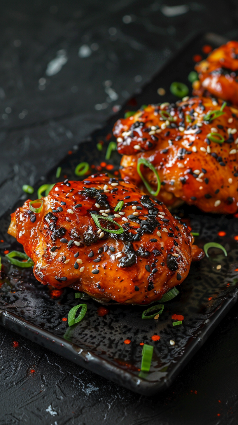 Photo of Air Fryer Spicy Soy Boneless Chicken Thighs