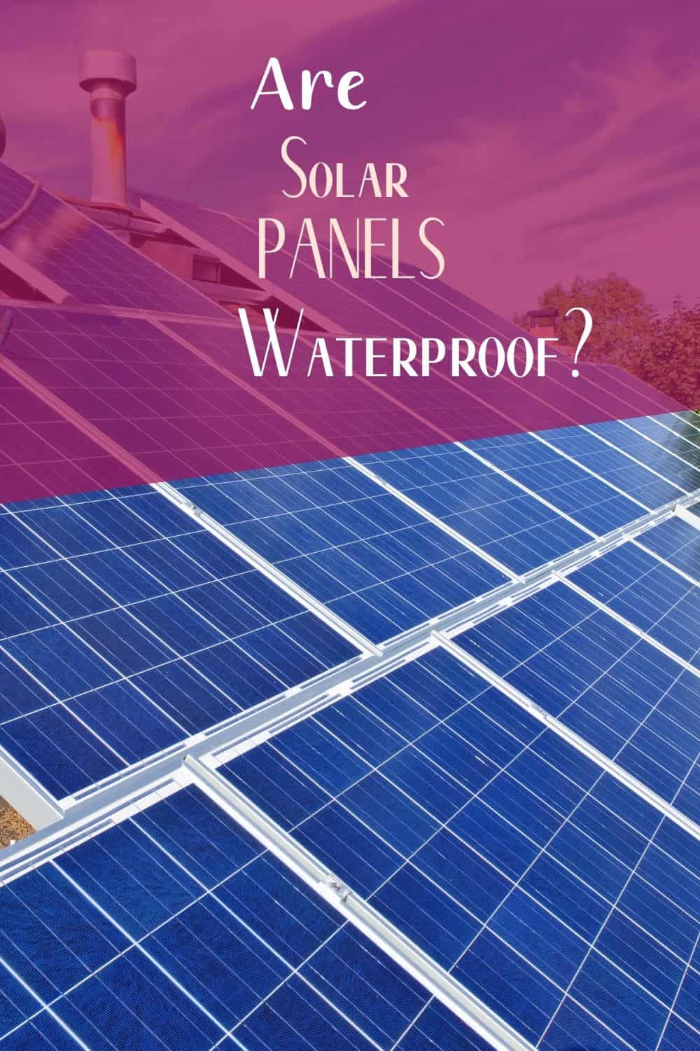 Pinterest image for Are Solar Panels Waterproof?