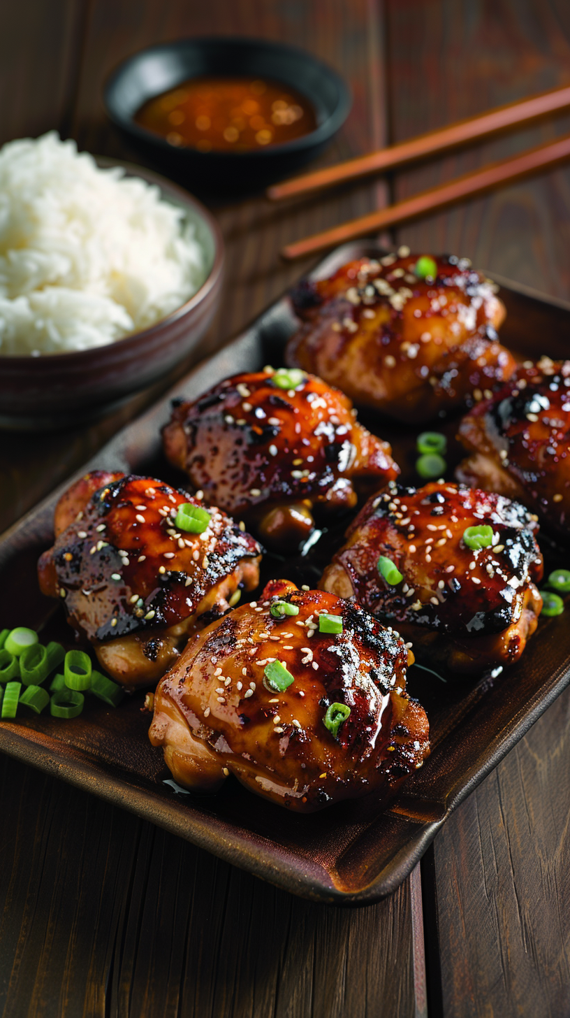 Photo of a Air Fryer Asian Glazed Boneless Chicken Thighs