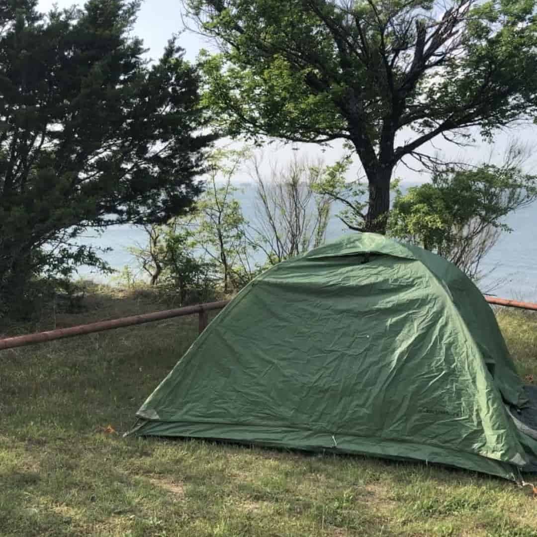 Example of a backpacking tent