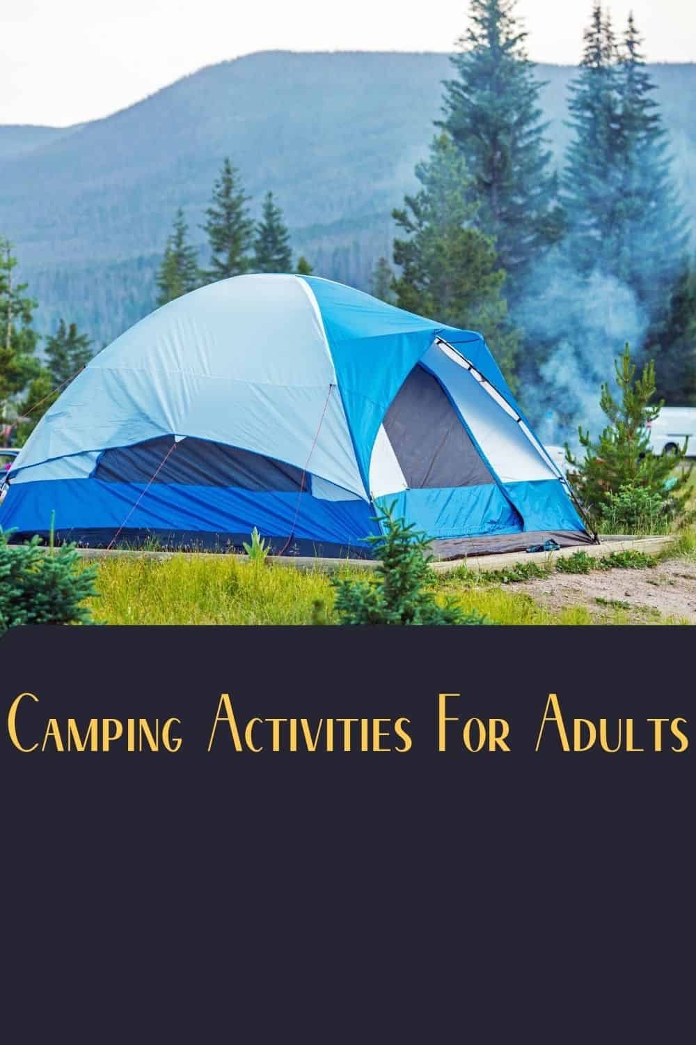 Pinterest image for Camping Activities For Adults