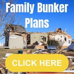 A photo of home destroyed by a tornado to promote family survial bunks plan
