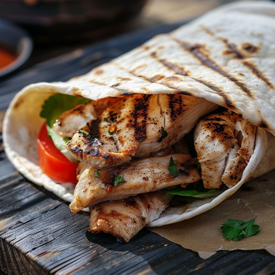 Photo of a Grilled Chicken Wrap