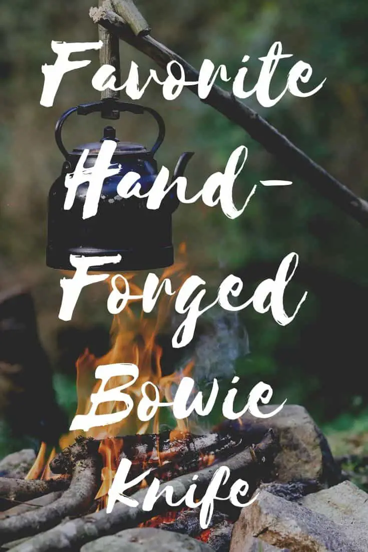 Pinterest image for Hand Forged Bowie Knife