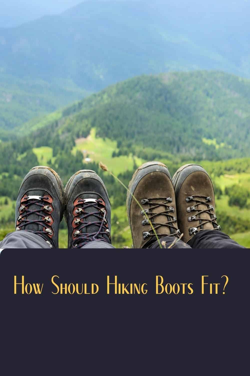 Pinterest image for How Should Hiking Boots Fit?