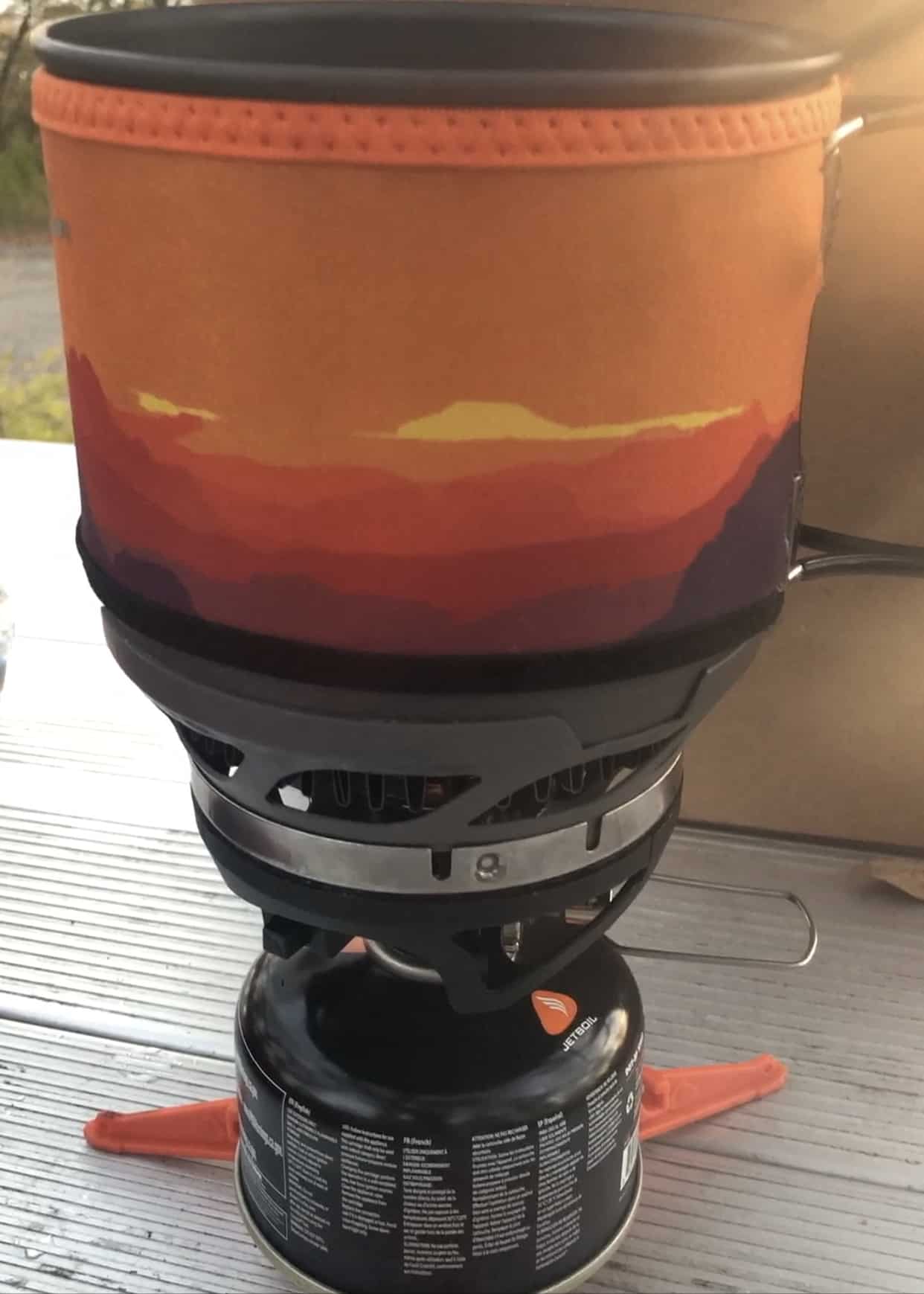 Photograph of my Jetboil for boiling water.