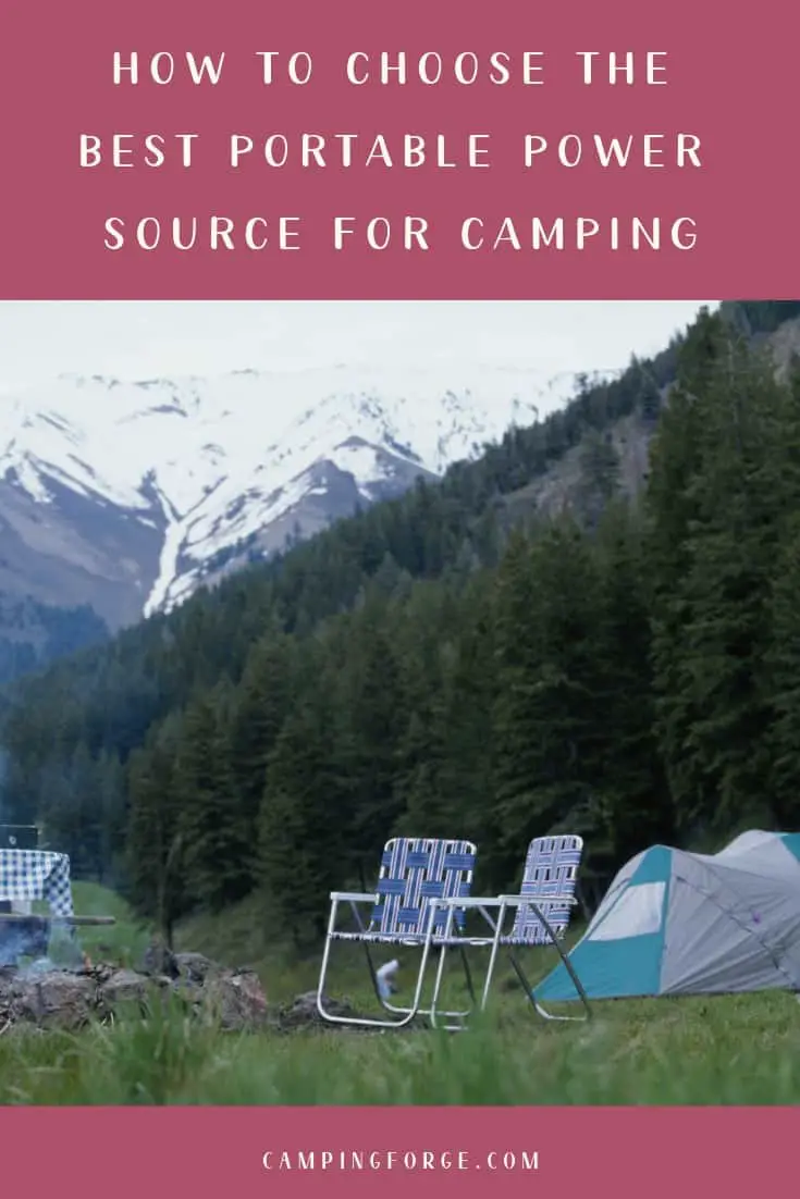 Pinterest image for How To Choose The Best Portable Power Source For Your 2021 Camping Trips