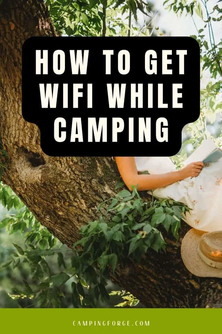 Pinterest image for How To Get WiFi While Camping