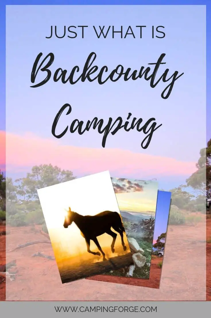 Pinterest image for Just What Is Backcountry Camping?
