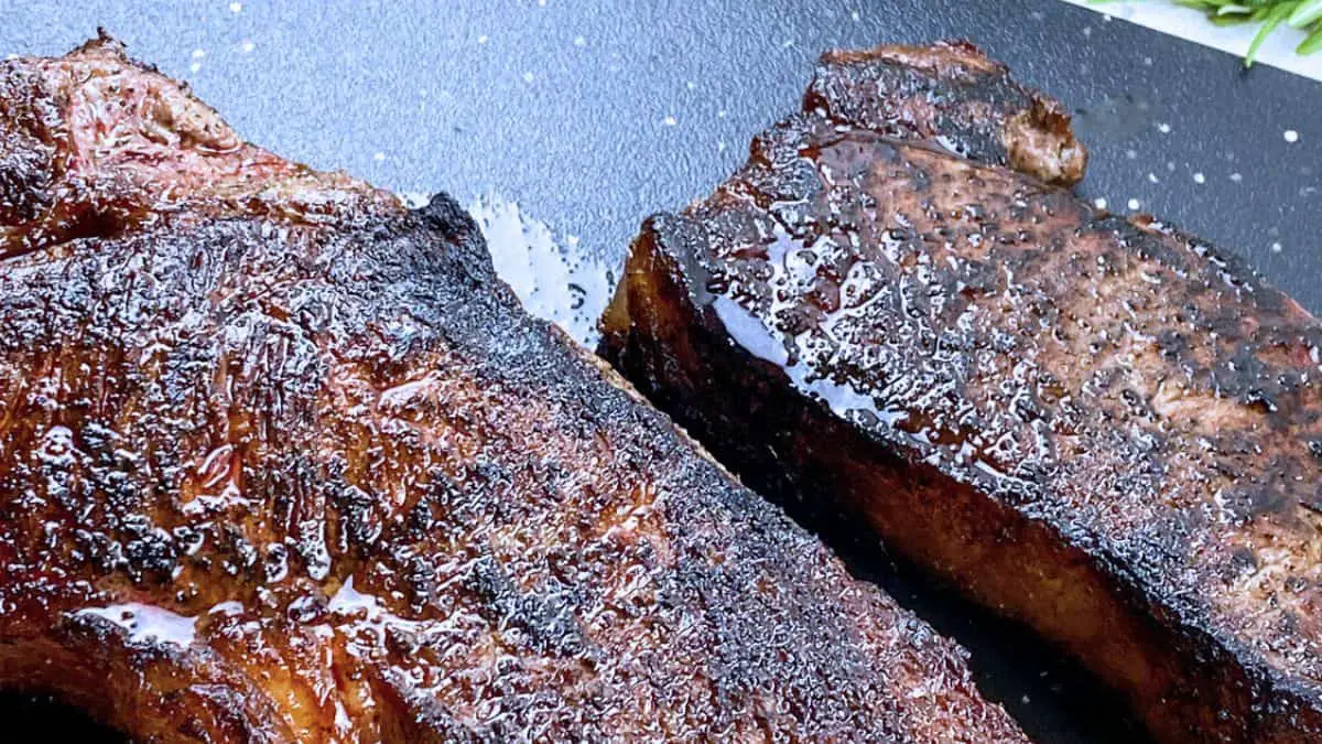105 camping recipes Keto Seared Strip Steak with Sautéed Mushrooms
