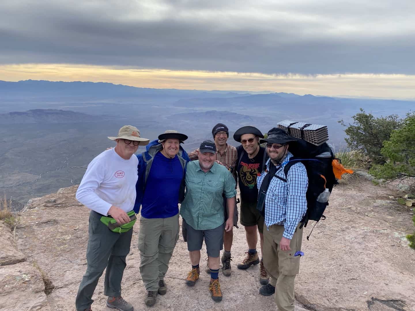 Photo of Mark Wilcox backpacking in Big Bend