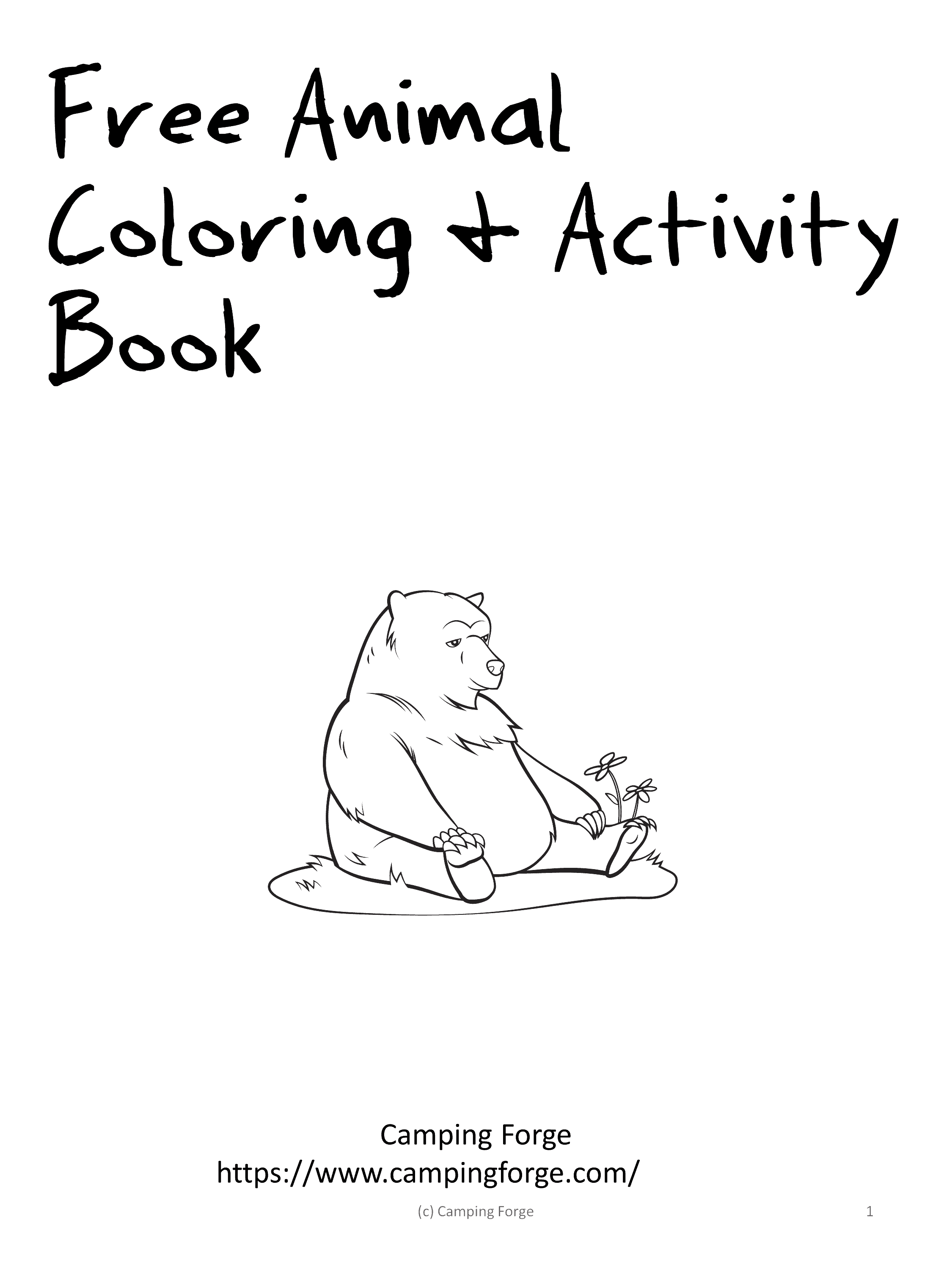 free animals of the usa coloring activities free