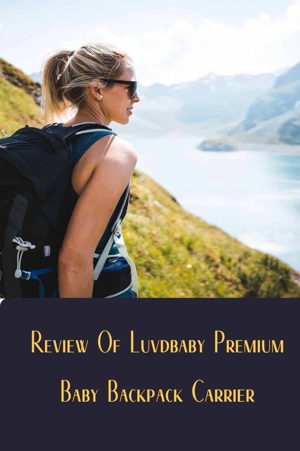 Pinterest image for Review Of Luvdbaby Premium Baby Backpack Carrier