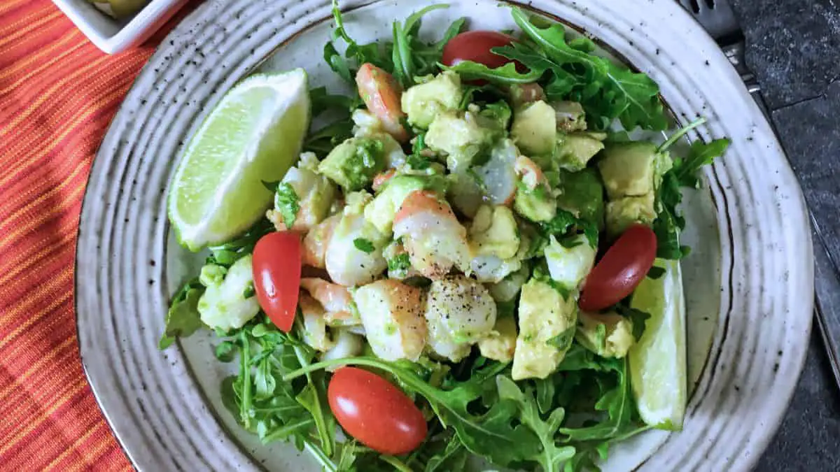 105 camping recipes camping Keto Shrimp and Avocado Salad with Arugula