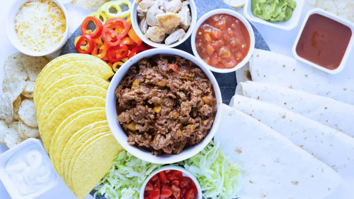 105 camping recipes Taco Charcuterie Board
