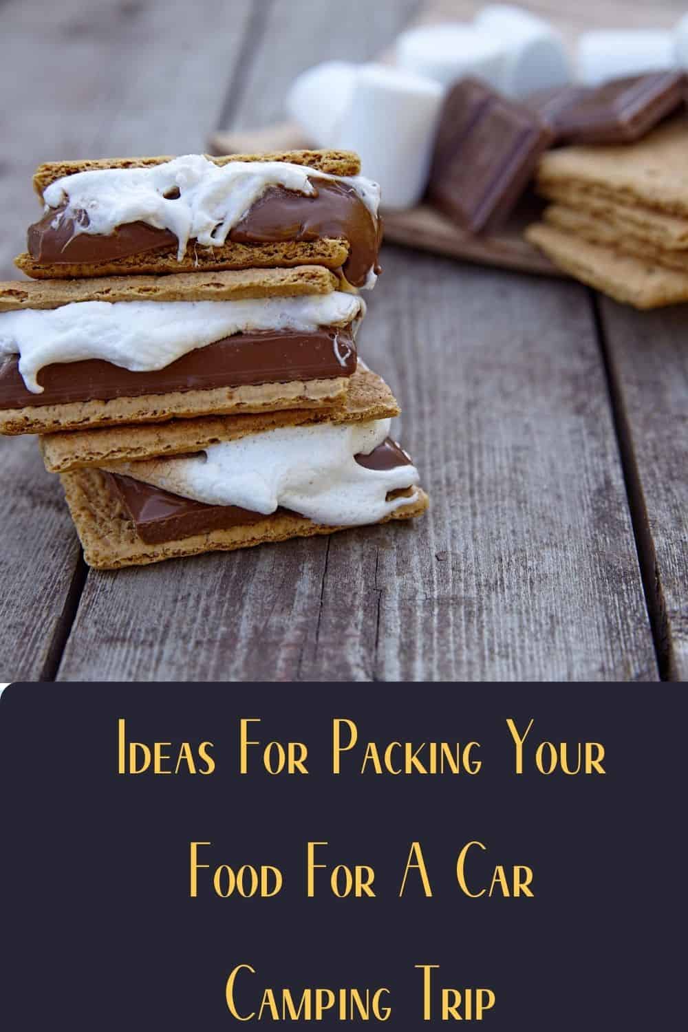 Pinterest image for Tips For Packing Your Food For A Car Camping Trip