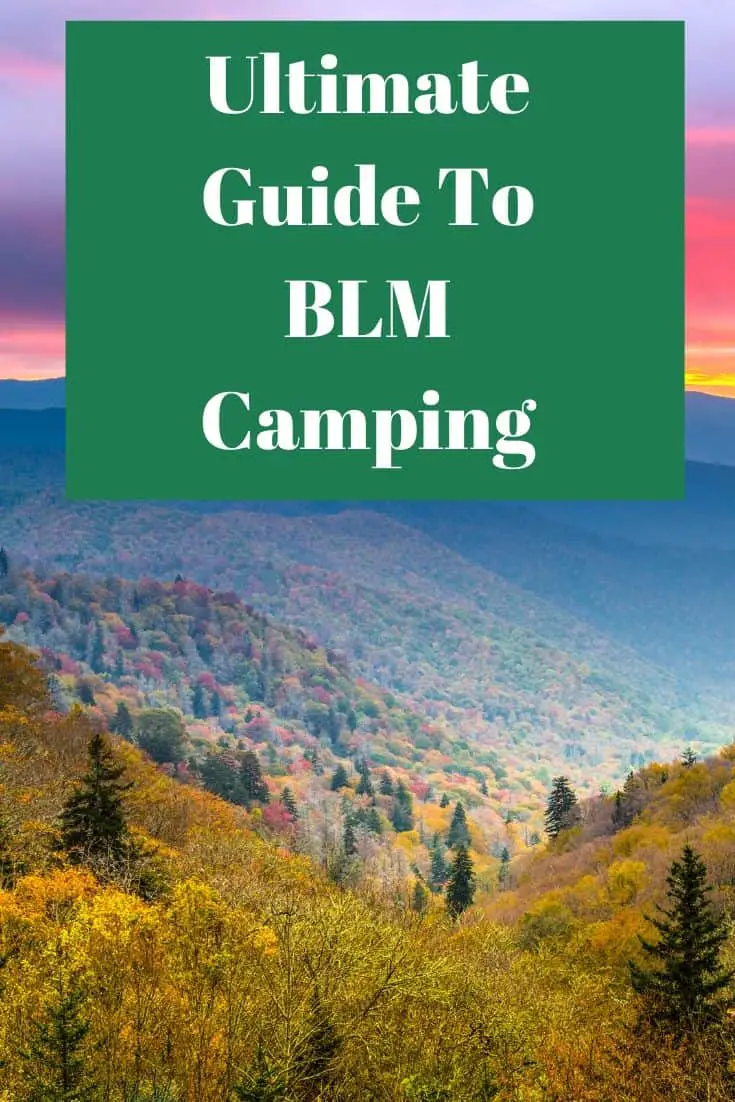 Pinterest image for Ultimate Guide To BLM Camping
