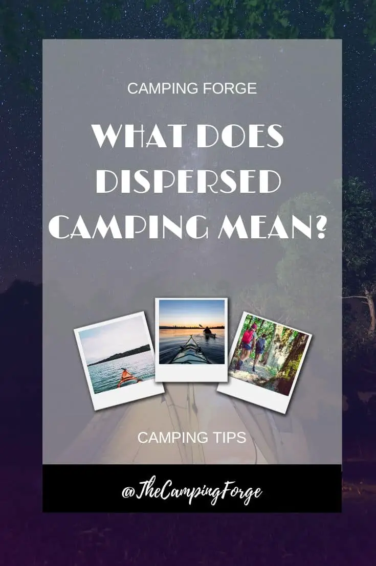 Pinterest image for What Does Dispersed Camping Mean?