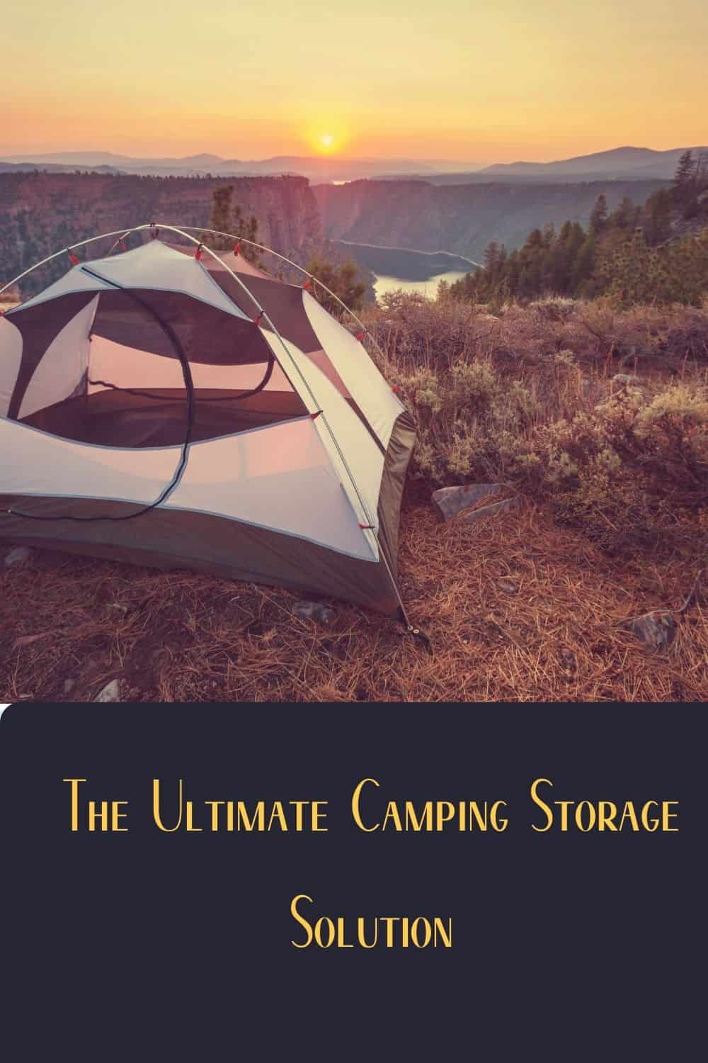 Pinterest image for What Is The Best Camping Gear Storage Solution